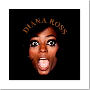 Retro diana ross head Posters and Art